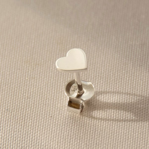 Hjärtformade Örhängen i Silver för Dam