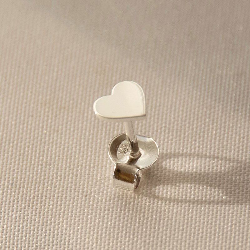 Hjärtformade Örhängen i Silver för Dam